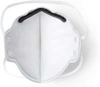 Mască de protecție respiratorie SolidWork FFP2 | Mască de protecție ambalată individual | Mască de gură pentru protecție împotriva prafului | Mască de față antipraf fin 5