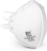 Mască de protecție respiratorie SolidWork FFP2 | Mască de protecție ambalată individual | Mască de gură pentru protecție împotriva prafului | Mască de față antipraf fin 4