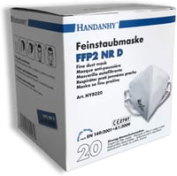 Mască de protecție respiratorie SolidWork FFP2 | Mască de protecție ambalată individual | Mască de gură pentru protecție împotriva prafului | Mască de față antipraf fin 7