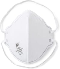 Mască de protecție respiratorie SolidWork FFP2 | Mască de protecție ambalată individual | Mască de gură pentru protecție împotriva prafului | Mască de față antipraf fin 6