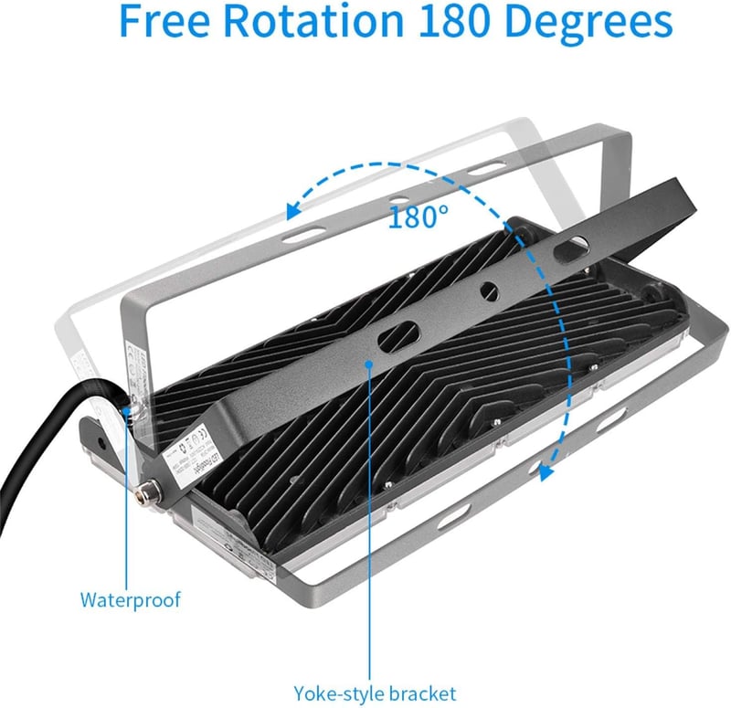 SOLIKU 100W LED Reflektor 8000 Lumen IP65 Vízálló Meleg Fehér Kültéri Munkalámpa