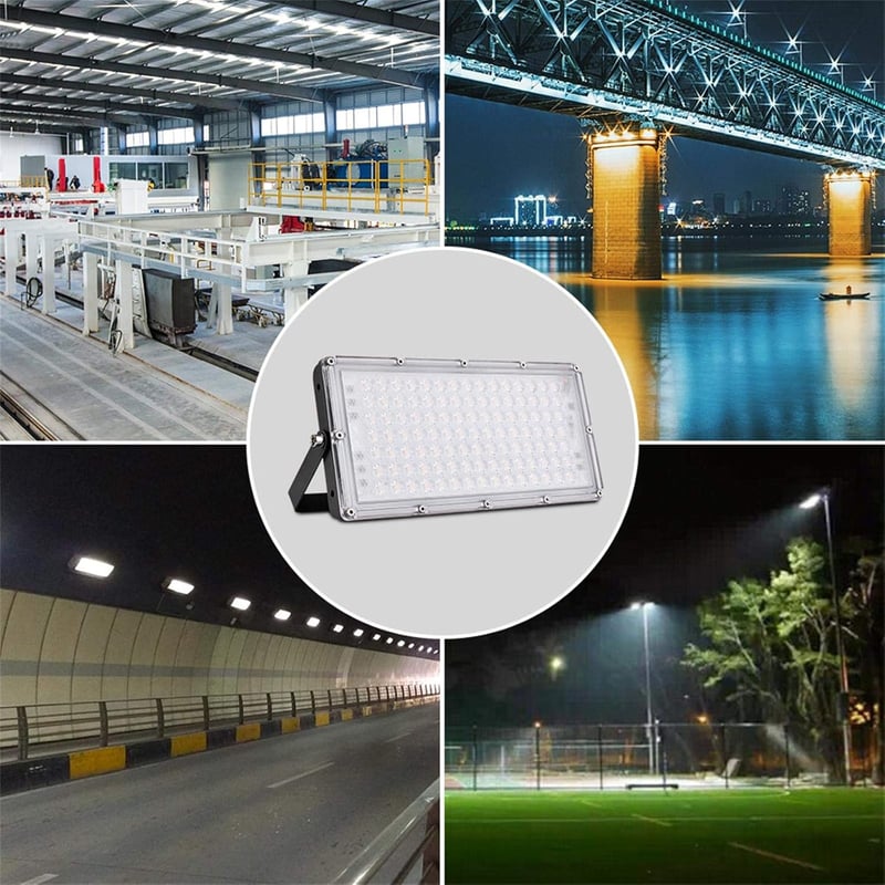 SOLIKU 100W LED Reflektor 8000 Lumen IP65 Vízálló Meleg Fehér Kültéri Munkalámpa