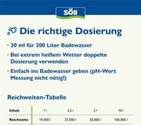 Söll AquaDes 83692 Dezinfekčný prostriedok do bazéna 1 l – Proti baktériám a choroboplodným zárodkom, úprava vody v bazénoch, detských bazénoch a bazénikoch 6