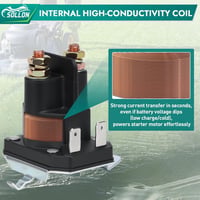 SOLLON 12V Indítórelé Solenoidszelep Fűnyírógéphez Hómaróhoz Golfautóhoz Traktorhoz 4