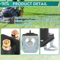 SOLLON 12V Indítórelé Solenoidszelep Fűnyírógéphez Hómaróhoz Golfautóhoz Traktorhoz 9
