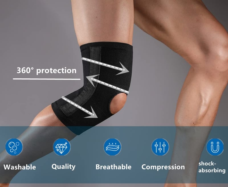 SOLO ACTFIT Ortopédikus Térdrögzítő Kompressziós Támasz L/XL Méret