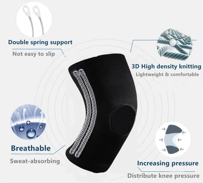 SOLO ACTFIT Ortopédikus Térdrögzítő Kompressziós Támasz L/XL Méret