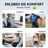 SOLOEVER Hátfájás Elleni Tartásjavító Pánt Női Férfi S Méret Lila Légáteresztő - S, purple 7