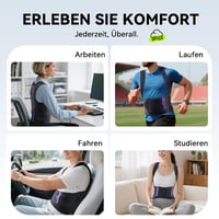 SOLOEVER Tartásjavító háttámasz öv nőknek férfiaknak állítható légáteresztő lila M láthatatlan hátkorrektor 7