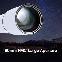 SOLOMARK 80 mm 900 mm refraktor távcső felnőtteknek és gyerekeknek kezdőknek, kompakt utazó távcső tok és telefontartóval 3