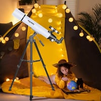 SOLOMARK 80 mm 900 mm refraktor távcső felnőtteknek és gyerekeknek kezdőknek, kompakt utazó távcső tok és telefontartóval 7