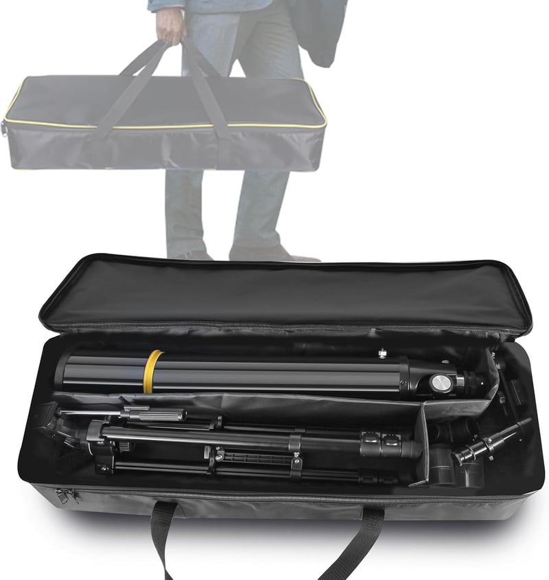 SOLOMARK 80mm refraktor teleszkóp 900mm fókusztávolság hordtáskával - 80900 Black
