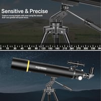 SOLOMARK 80mm refraktor teleszkóp 900mm fókusztávolság hordtáskával - 80900 Black 3