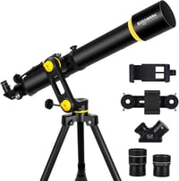 SOLOMARK 90mm Refraktor Teleszkóp 1000mm Fókusztávolság Csillagászati Megfigyeléshez - 901000 7