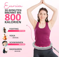 Solulife Hula Hoop Felnőtteknek Fogyáshoz és Masszázshoz, 24 Darabos Súlygolyós Karika Szürke-Rózsaszín, Állítható Méret 3
