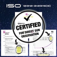 Soluna okuliare na pozorovanie zatmenia slnka, s certifikátom CE a ISO, vyrobené v USA, balenie 2 ks 7