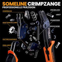 SOMELINE Klimpelő Fogó Vízálló Autó Csatlakozó Készlet 0.34-2.5mm² 8