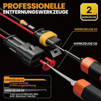 SOMELINE Klimpelő Fogó Vízálló Autó Csatlakozó Készlet 0.34-2.5mm² 5