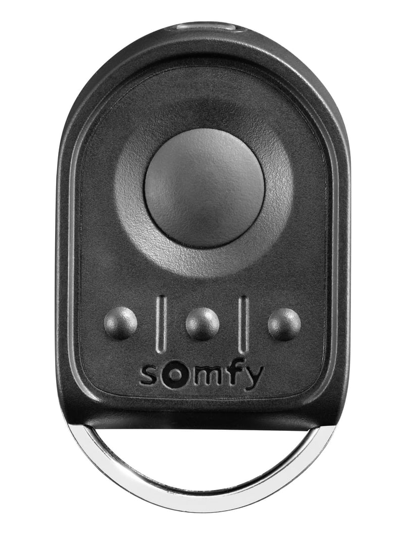 4-kanálový diaľkový ovládač Somfy KEYGO RTS – 1841064 – Čierny – pre systém RTS, nie je kompatibilný s KEY GO IO