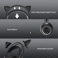 SOMiC G951S Rózsaszín Gaming Headset Macskafüles Fejhallgató Mikrofonnal 5