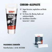 Pastă de curățare și lustruire SONAX pentru crom și aluminiu 75 ml - Cremă abrazivă pentru îndepărtarea coroziunii de pe suprafețe metalice 3
