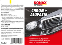 Pastă de curățare și lustruire SONAX pentru crom și aluminiu 75 ml - Cremă abrazivă pentru îndepărtarea coroziunii de pe suprafețe metalice 2