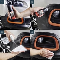 SONAX Kunststoff Neu Schwarz čierny ošetrujúci a renovačný sprej na plasty 100 ml 5