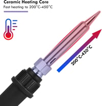 Sondiko 60W forrasztópáka szett cserélhető fejjel és hőmérséklet szabályozással 5