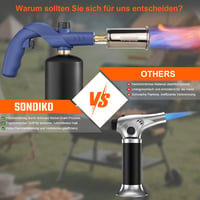 Sondiko Gázégő Lángfúvóka Grillezéshez és Konyhai Használatra 5