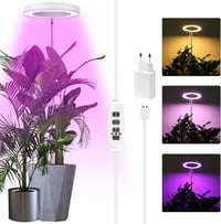 Sondiko LED Növénylámpa 140cm Állítható Magassággal, Teljes Spektrum, 72 LED, 3 Mód, Időzítő 1