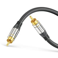 Kábel Sonero Premium cinch – čierny – 7,5 m 2