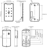 Sonew RFID intelligens zárrendszer elektronikus szekrényzár jelszavas biztonsági zár 7