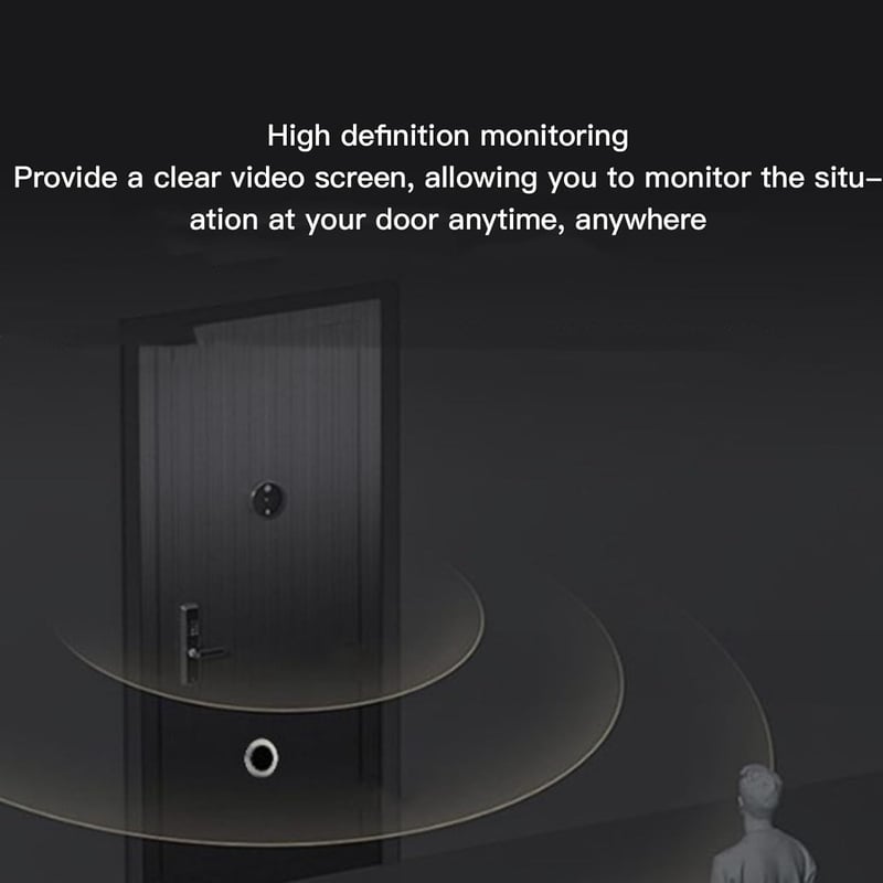 Sonew TUYA Okos Ajtócsengető Kamera 1080P WiFi Megfigyelés Széles Látószög