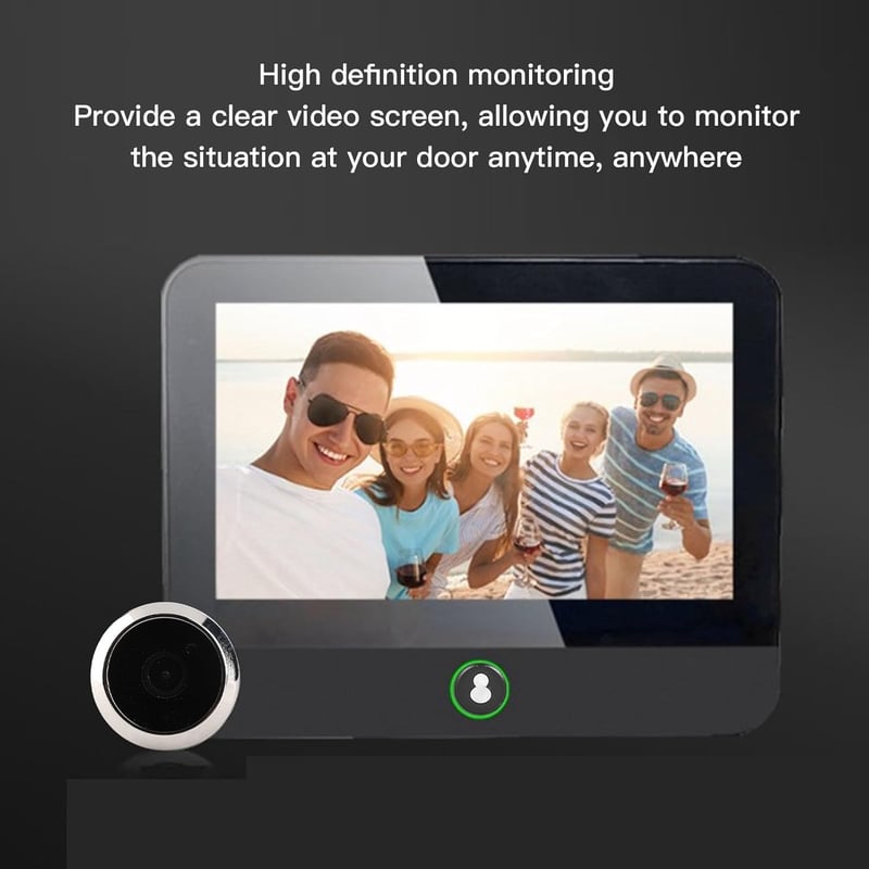 Sonew TUYA Okos Ajtócsengető Kamera 1080P WiFi Megfigyelés Széles Látószög