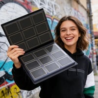 Zberateľský album na karty Sonfedo, 540 vreciek, 30 strán, vodoodolný album na karty, 9-vreckové strany, čierny, darček pre deti 5