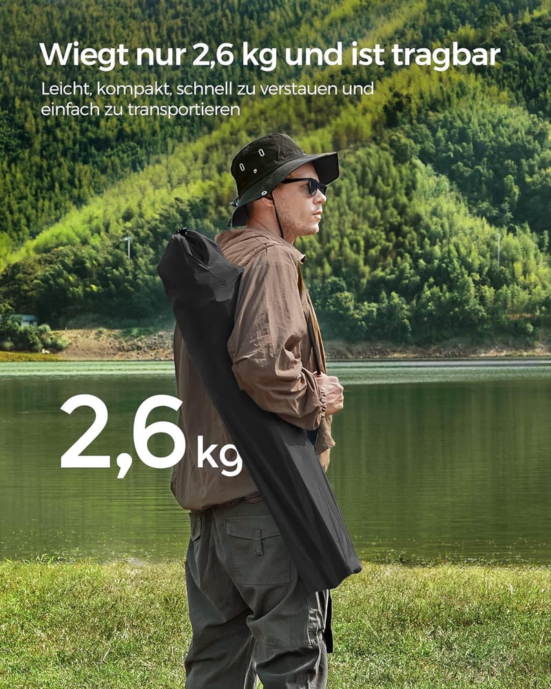 SONGMICS 2 db összecsukható kemping szék 150 kg teherbírás italtartóval