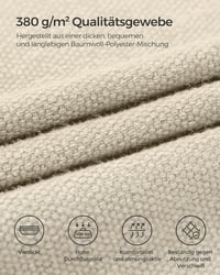 SONGMICS 2 személyes függőágy 210x150 cm, 300 kg terhelhetőség, kültéri hálózat táskával - Beige 5