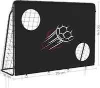 SONGMICS 215x150x76 cm Focikapu Hálóval Gyors Szereléshez Fém Kerettel 3