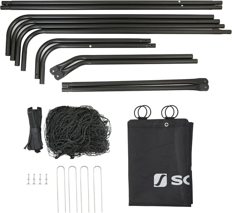 SONGMICS 215x150x76 cm Focikapu Hálóval Gyors Szereléshez Fém Kerettel