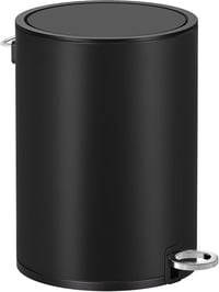 SONGMICS 3 literes fürdőszobai szemetes fedéllel, puha záródás, rozsdamentes acél, fekete - 3 L, Ink Black 1