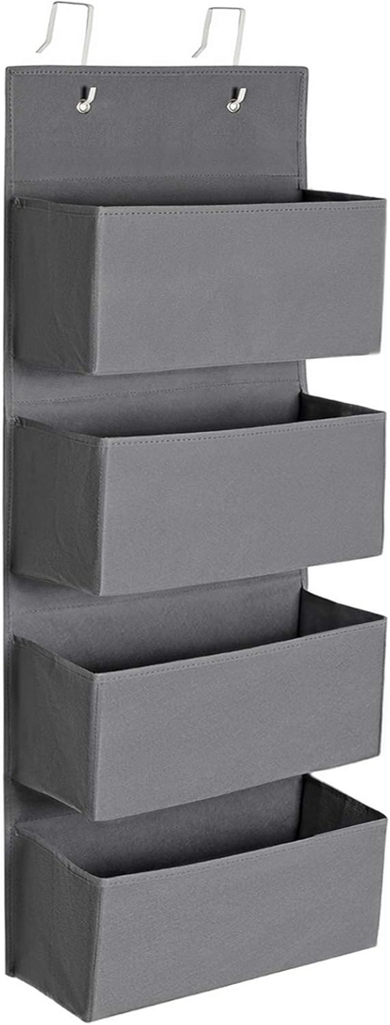 SONGMICS Ajtóra Akasztható Tároló 4 Zsebbel 33,5x100 cm