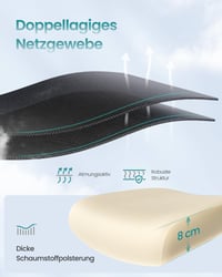 Ergonomická kancelárska stolička SONGMICS, dvojvrstvová sieťovina, priedušná, nastaviteľná opierka hlavy, adaptívna bedrová opierka, pre domácu kanceláriu, čierna 5