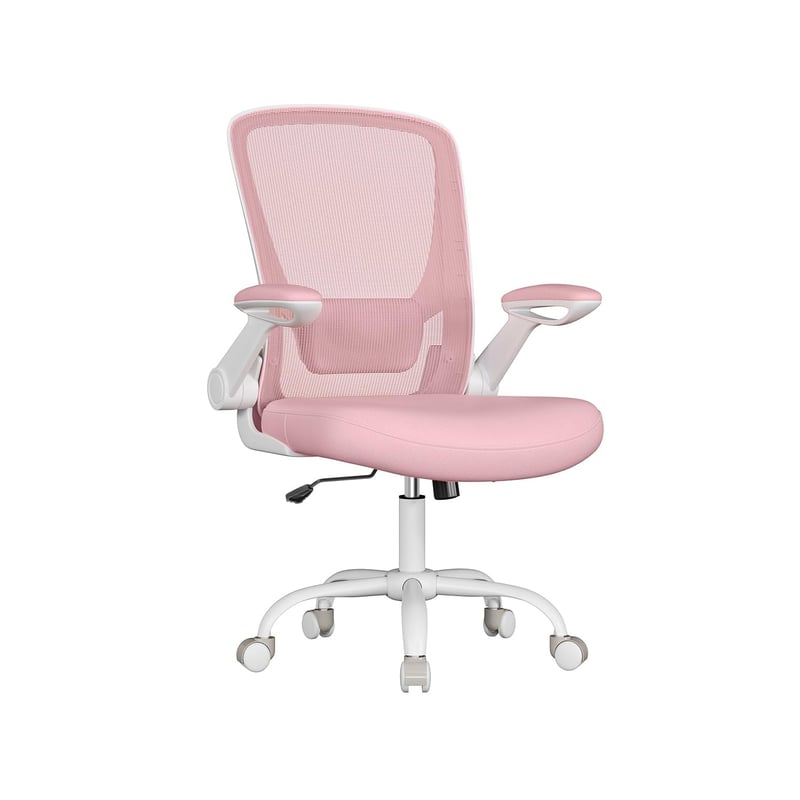 SONGMICS Ergonomikus Irodai Szék Párnázott Ágyéktámasszal és Fejtámlával, Vászon Kárpitozás, Állítható Forgószék