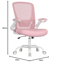 SONGMICS Ergonomikus Irodai Szék Párnázott Ágyéktámasszal és Fejtámlával, Vászon Kárpitozás, Állítható Forgószék 2