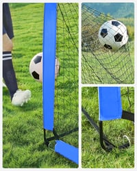 SONGMICS Gyerek Futballkapu Szett 2 db Felfújható Kapu 90x120x90 cm Kerthez Strandra 7