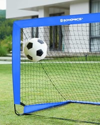 SONGMICS Gyerek Futballkapu Szett 2 db Felfújható Kapu 90x120x90 cm Kerthez Strandra 4