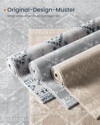 Covor Boho SONGMICS HOME 160x230 cm, bej cappuccino, antiderapant, lavabil, cu fir lung, covor decorativ pentru sufragerie și dormitor TAR029K 7