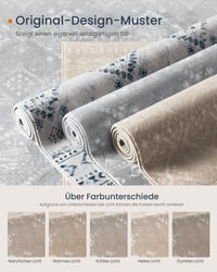 Covor Boho SONGMICS HOME 160x230 cm, bej cappuccino, antiderapant, lavabil, cu fir lung, covor decorativ pentru sufragerie și dormitor TAR029K 6