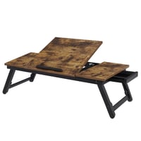 SONGMICS stol za laptop za krevet, MDF i bambus, podesiv po visini, 71 x 23 cm 1