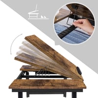 SONGMICS stol za laptop za krevet, MDF i bambus, podesiv po visini, 71 x 23 cm 4
